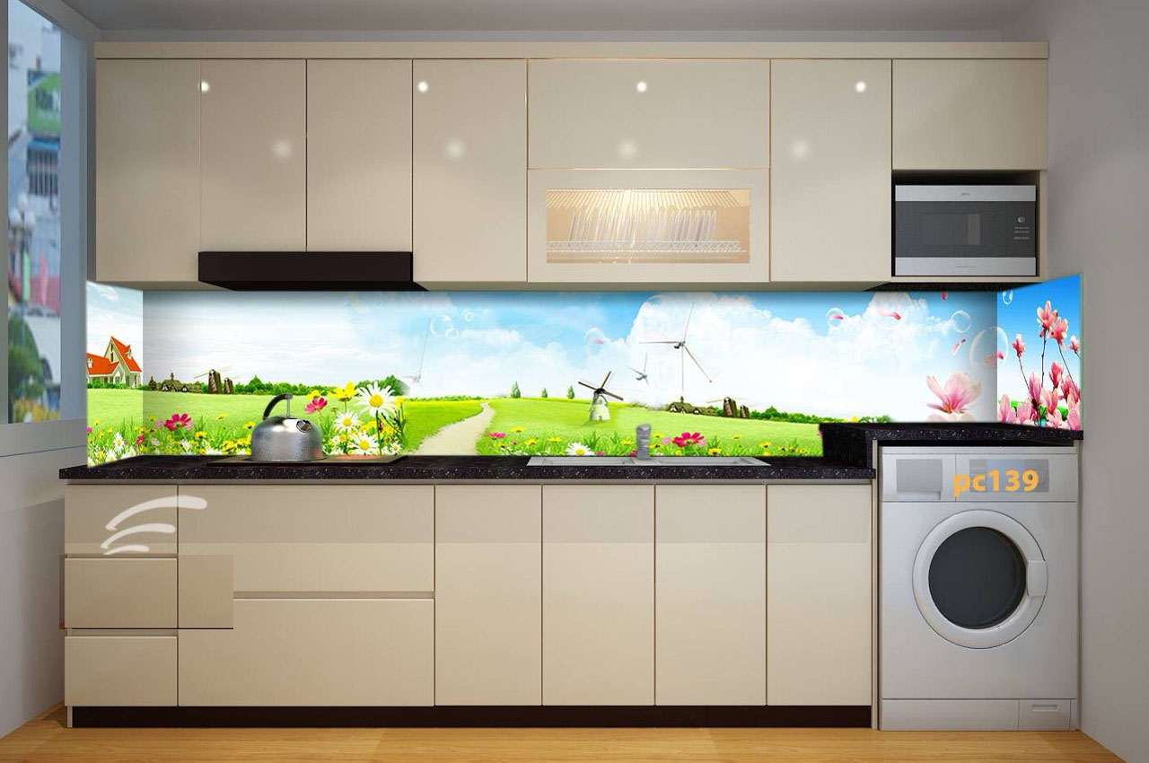kính ốp bếp hoa văn 3d 6