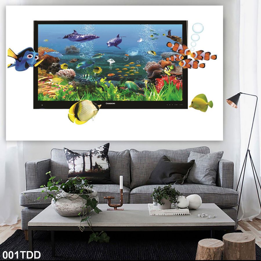 tranh gạch 3d phong cảnh biển 1