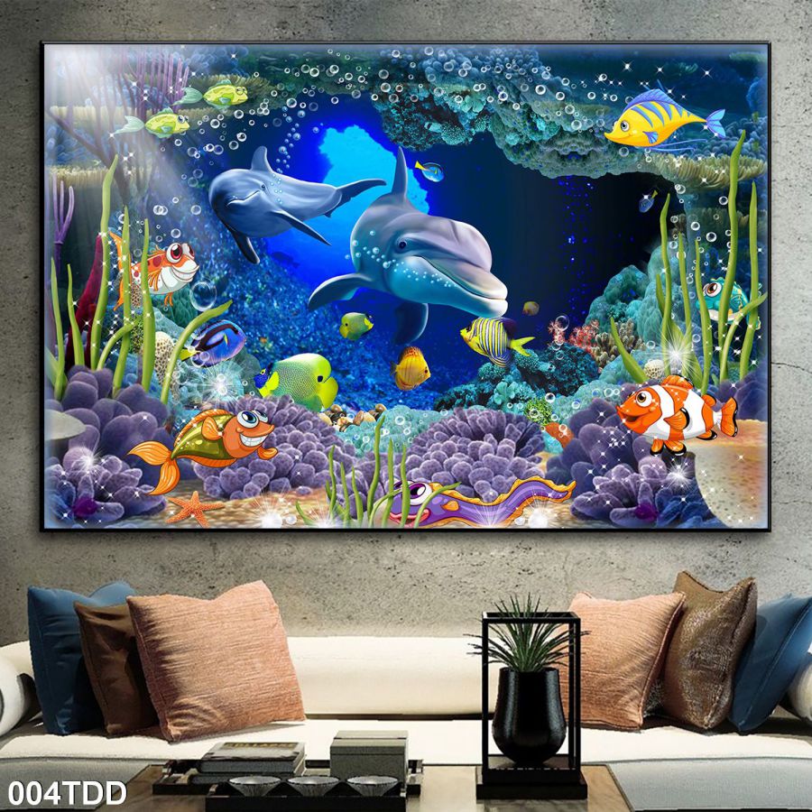 tranh gạch 3d phong cảnh biển 4