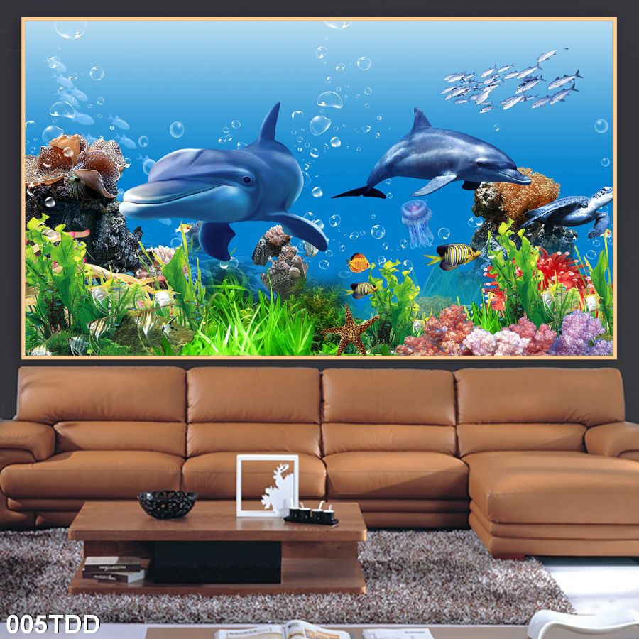 tranh gạch 3d phong cảnh biển 5