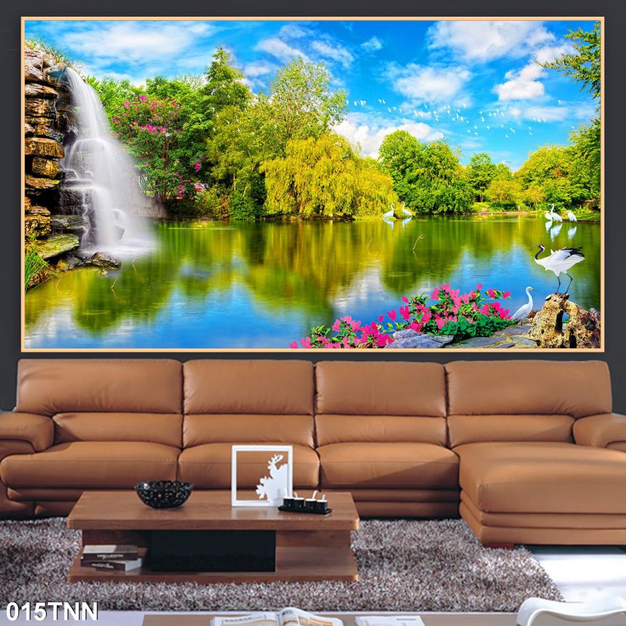 tranh gạch 3d phong cảnh thiên nhiên 3