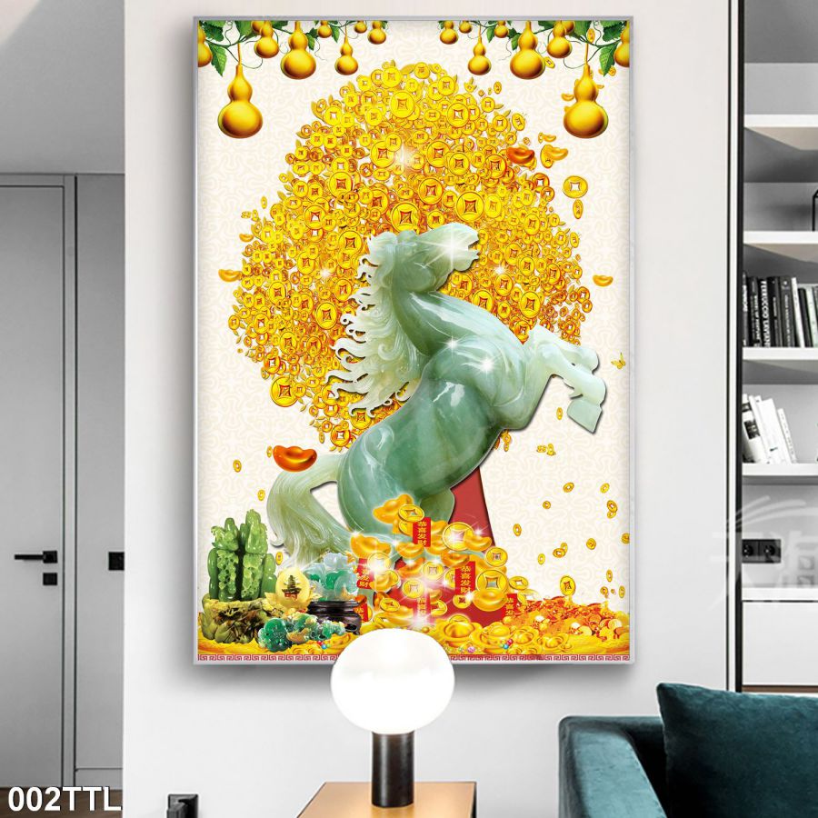 tranh gạch 3d tài lộc 2