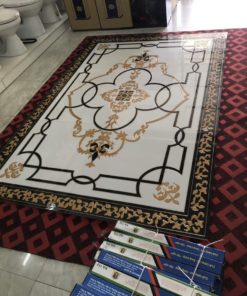 gạch thảm men sứ khắc kim 14