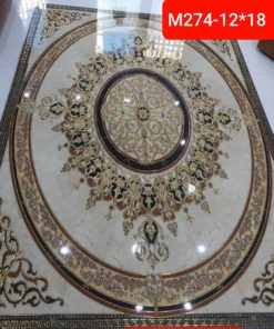 gạch thảm men sứ khắc kim 24