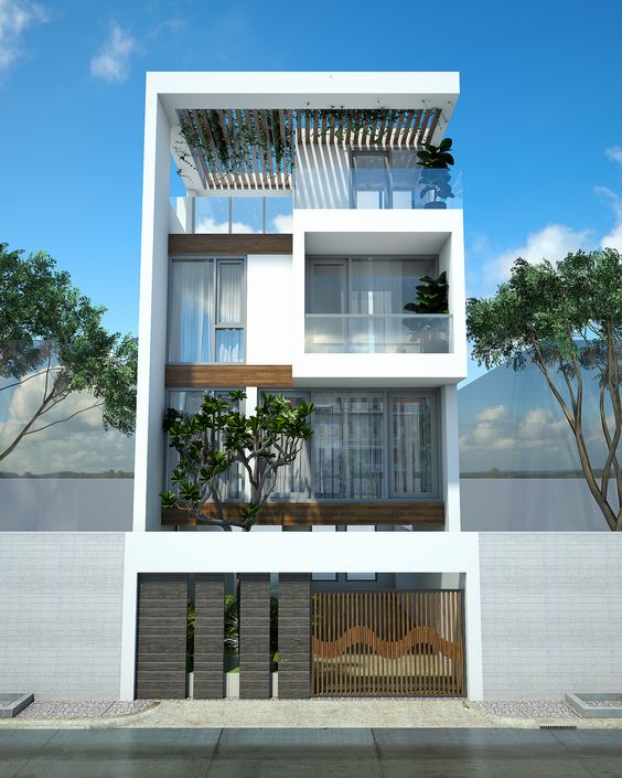 mẫu nhà lệch tầng 5x20 3