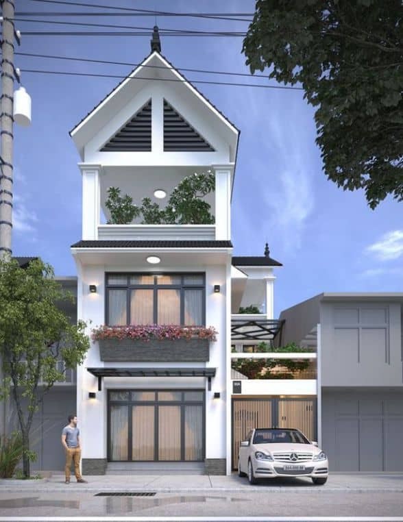 mẫu nhà ống mái Thái 15