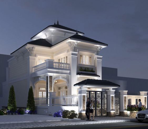 mẫu nhà ống mái Thái 9