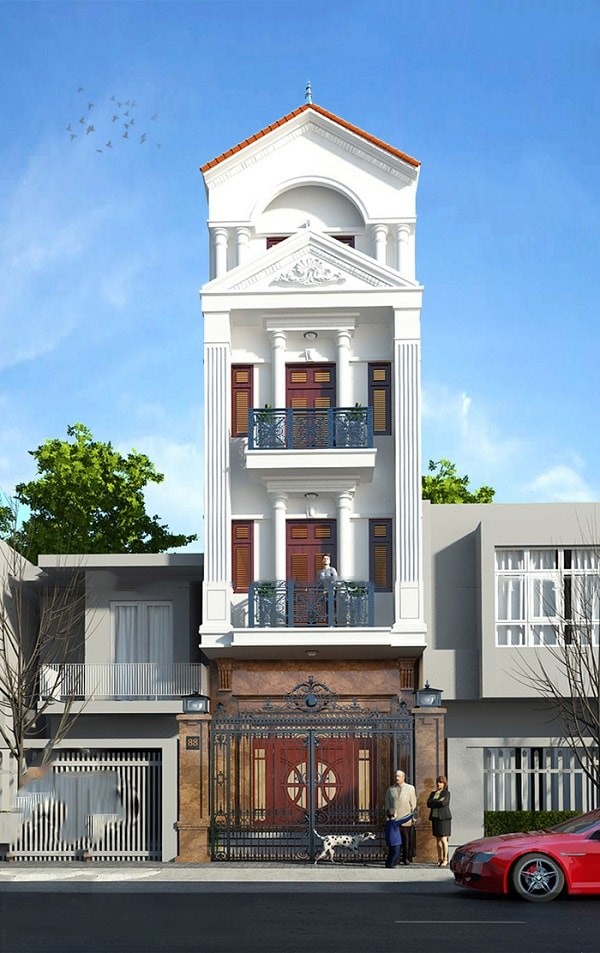 mẫu nhà phố tân cổ điển 1