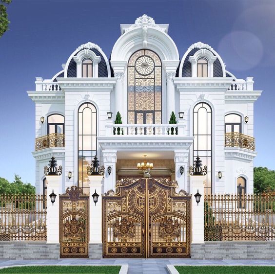 mẫu nhà phố tân cổ điển 6