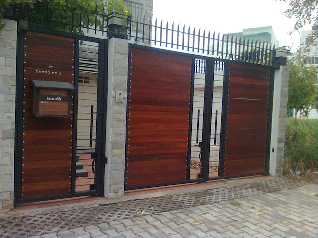 cổng sắt đẹp hiện đại 18