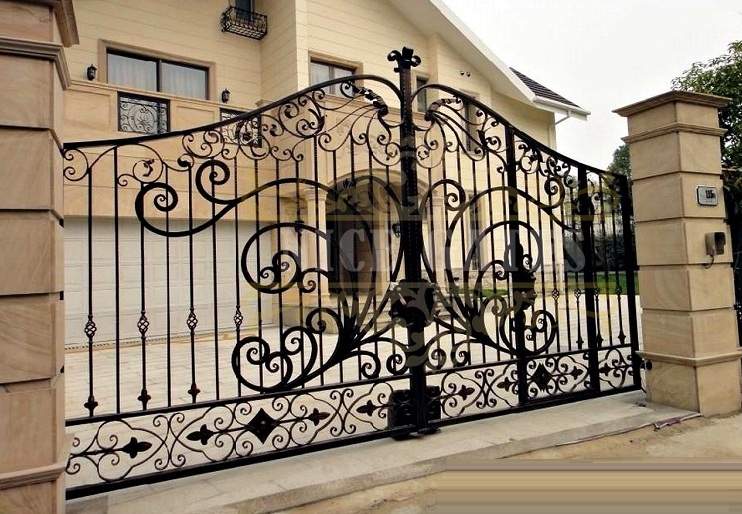 cổng sắt đẹp hiện đại 22