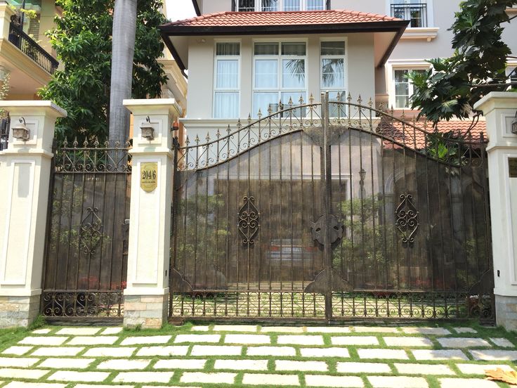 cổng sắt đẹp hiện đại 35