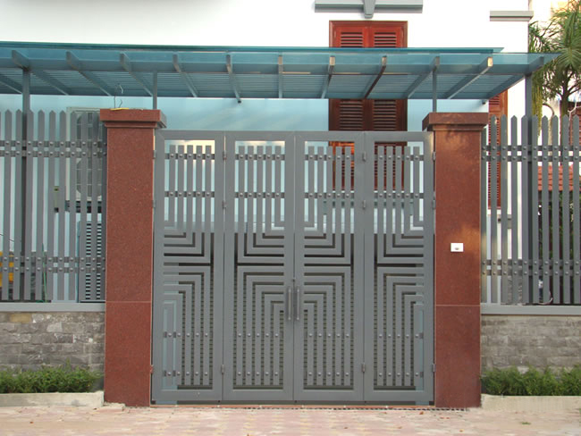 cổng sắt đẹp hiện đại 43