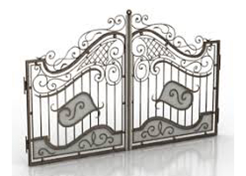 cổng sắt nghệ thuật đẹp 54