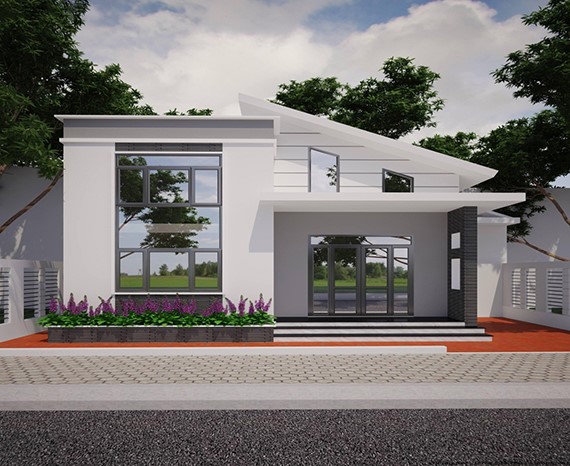 nhà phố cấp 4 đẹp 1