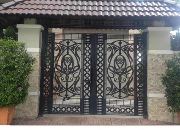 mái cổng sắt đẹp 3