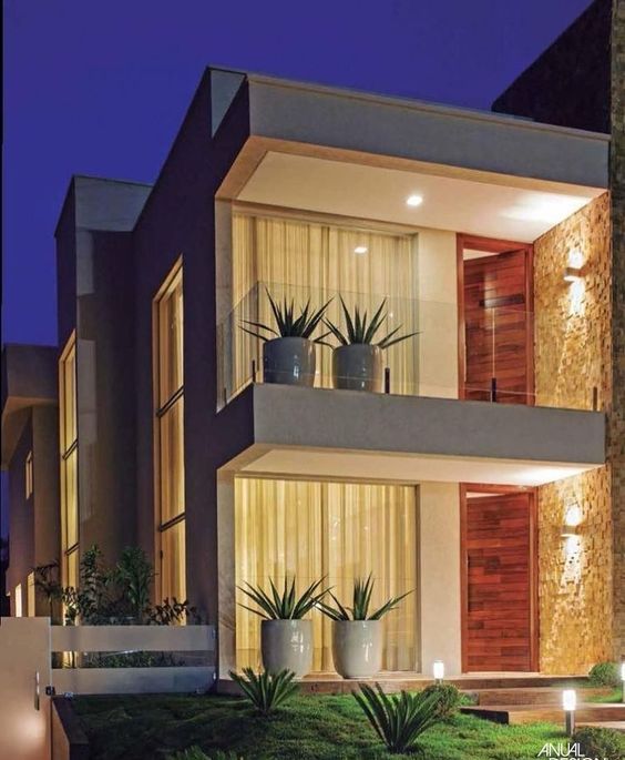 mặt trước nhà 2 tầng đẹp 1