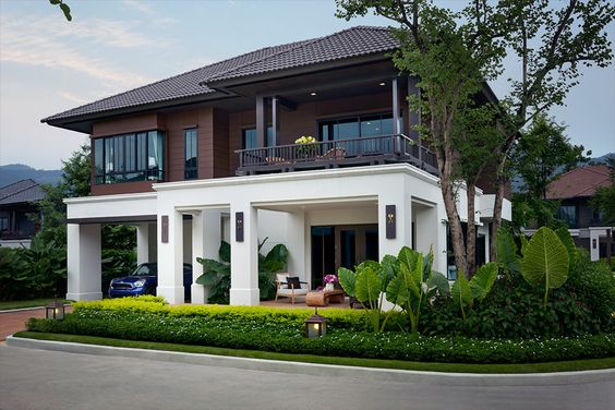 mặt trước nhà 2 tầng đẹp 13