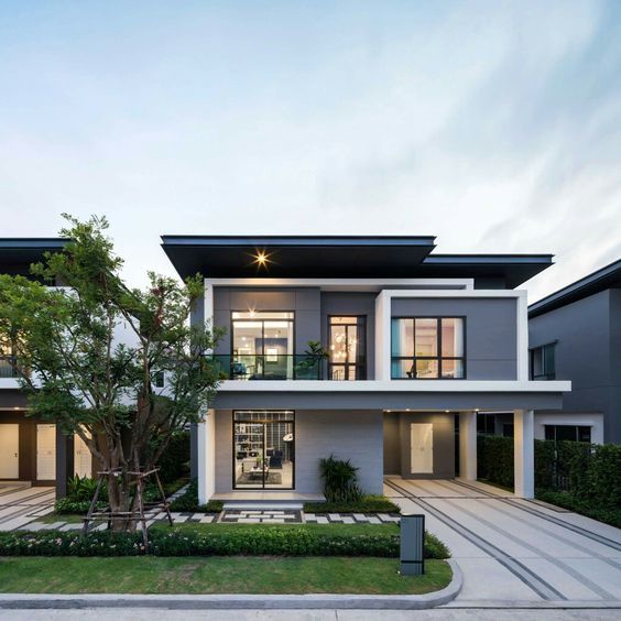 mặt trước nhà 2 tầng đẹp 14