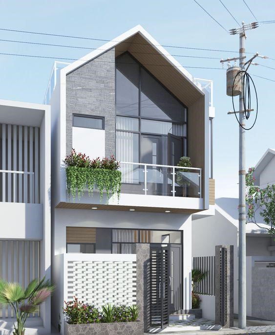 mặt trước nhà 2 tầng đẹp 26