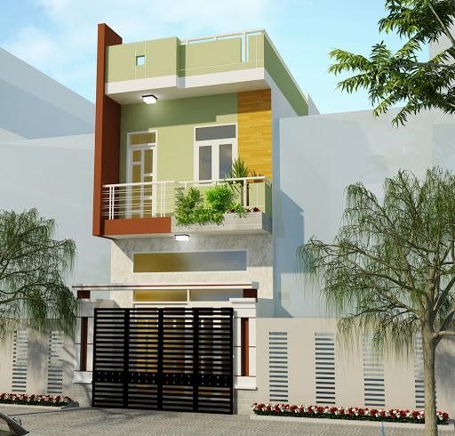 mặt trước nhà 2 tầng đẹp 9