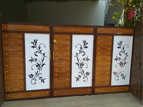 mẫu cổng sắt 6 cánh đẹp 24