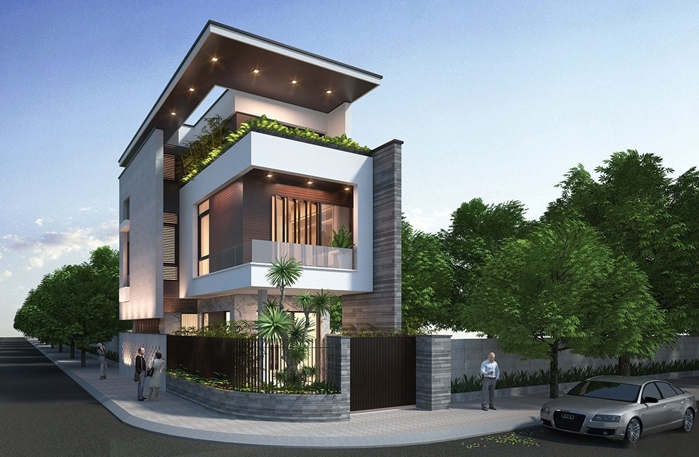 mẫu nhà 3 tầng đẹp 2020 5