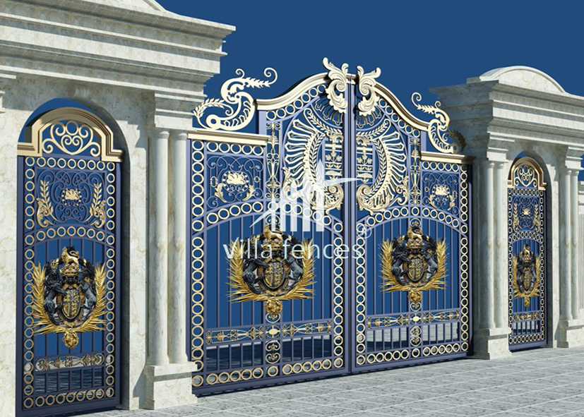 cổng sắt hoa văn đẹp 25