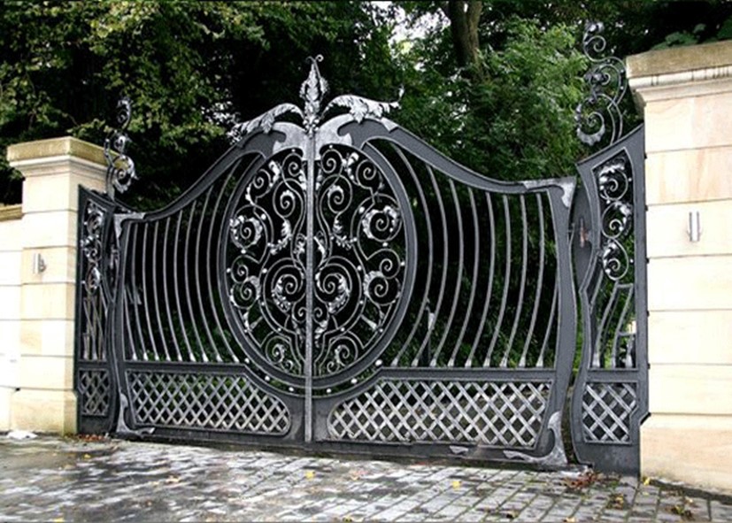 cổng sắt hoa văn đẹp 38