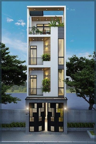 mẫu thiết kế nhà 30m2 4 tầng 7