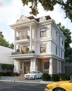 nhà phố tân cổ điển 3 tầng 1
