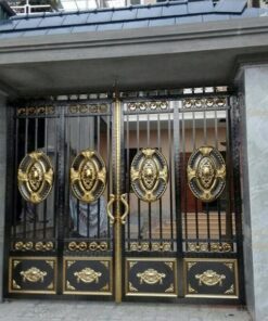 cổng inox mạ màu đẹp 05