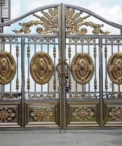 cổng inox mạ màu đẹp 10