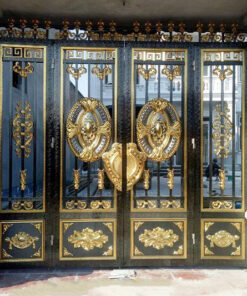 cổng inox mạ màu đẹp 13