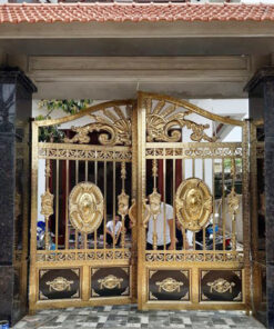 cổng inox mạ màu đẹp 19