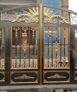 cổng inox mạ màu đẹp 2