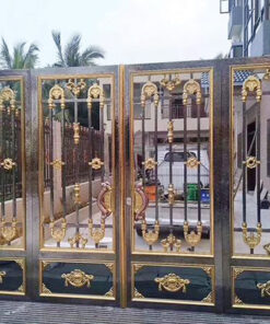 cổng inox mạ màu đẹp 20