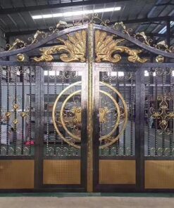 cổng inox mạ màu đẹp 23