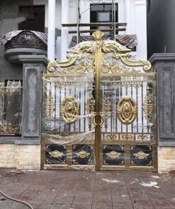 cổng inox mạ màu đẹp 37