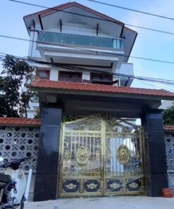cổng inox mạ màu đẹp 38