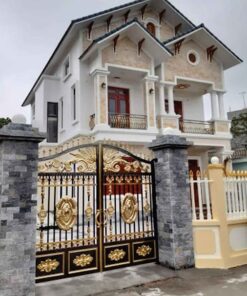 cổng inox mạ màu đẹp 40