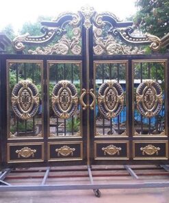 cổng inox mạ màu đẹp 41