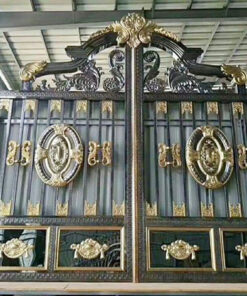 cổng inox mạ màu đẹp 42