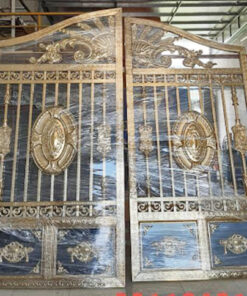 cổng inox mạ màu đẹp 43