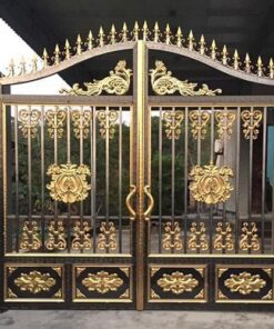 cổng inox mạ màu đẹp 46