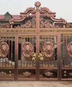 cổng inox mạ màu đẹp 47