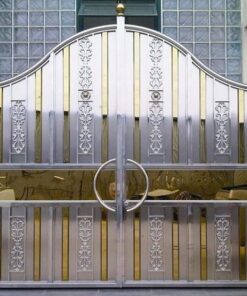 cổng inox mạ màu đẹp 51