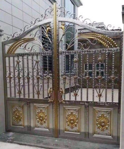 cổng inox mạ màu đẹp 53