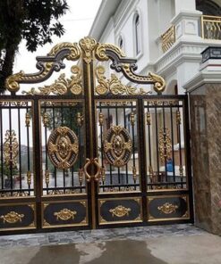 cổng inox mạ màu đẹp 6