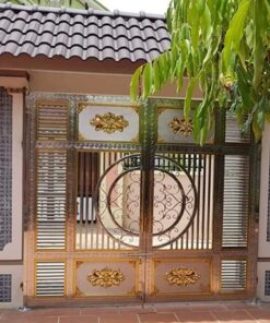 cổng inox mạ màu đẹp 7